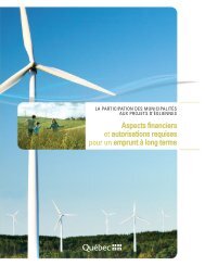 La participation des municipalitÃ©s aux projets d'Ã©oliennes - Affaires ...