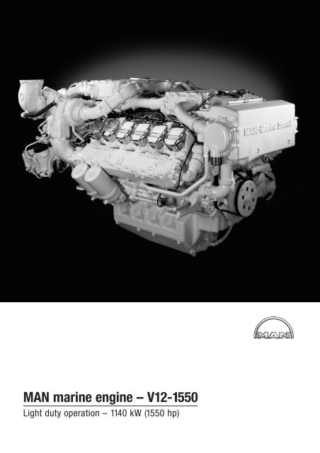 MAN marine engine Ã¢Â€Â“ V12-1550