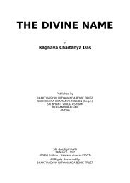 The Divine Name - Srila Bhakti Vaibhava Puri Maharaja