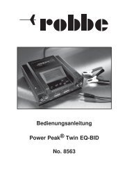 Bedienungsanleitung Power PeakÂ® Twin EQ-BID No. 8563 - Robbe