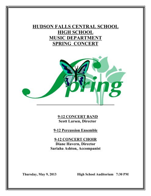 High School Concert Band - Hudson Falls Central School District