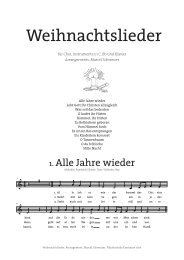 Weihnachtslieder - Musikschule Knonaueramt