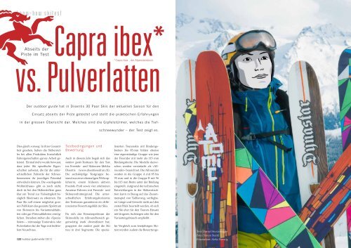 know-how:skitest - outdoor guide