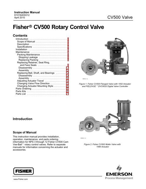 Fisher CV500 Rotary Control Valve