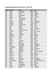 Verzeichnis ordentliche Mitglieder (Stand Mai 2013) - FSU