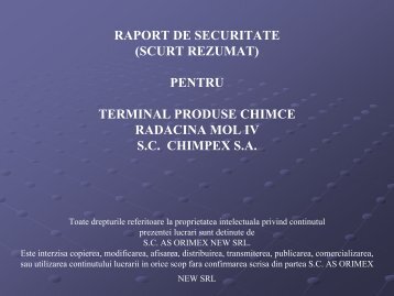 Prezentare RS terminal produse chimice - Petrescu Traian - Expert ...