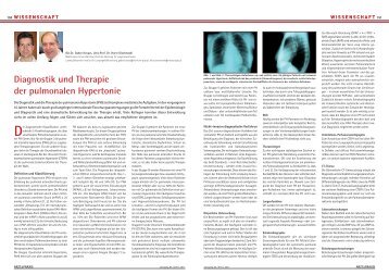 Diagnostik und Therapie der pulmonalen Hypertonie