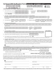 Cal Grant GPA Verification Form - CSAC California Student Aid ...