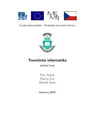 TeoretickÃ¡ informatika - Katedra informatiky FEI VÅ B-TUO