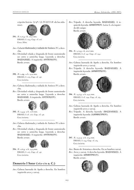 monedas griegas - Real Academia de la Historia