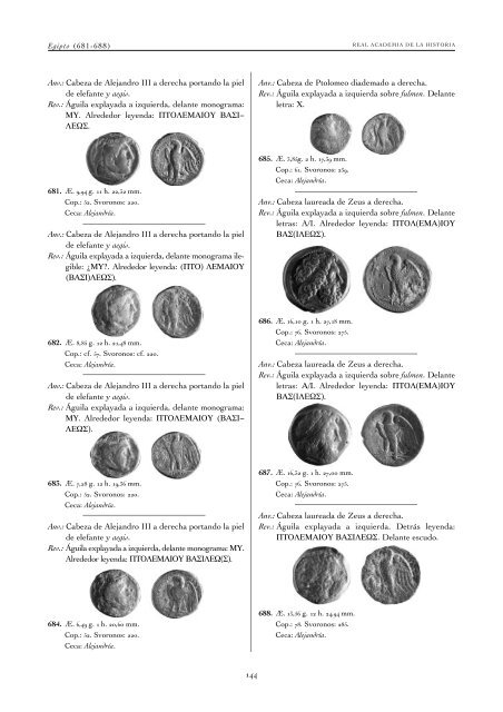 monedas griegas - Real Academia de la Historia