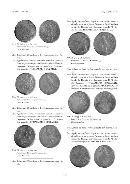 monedas griegas - Real Academia de la Historia