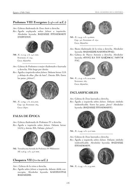 monedas griegas - Real Academia de la Historia