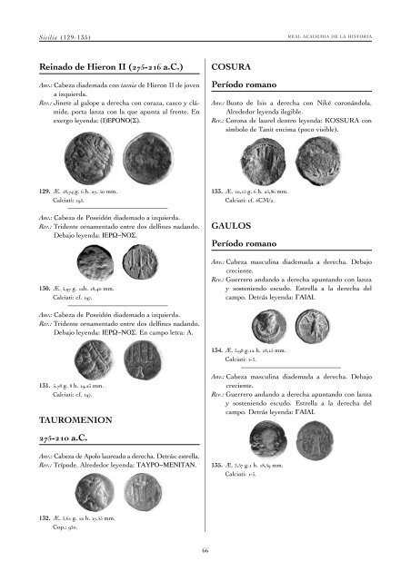 monedas griegas - Real Academia de la Historia