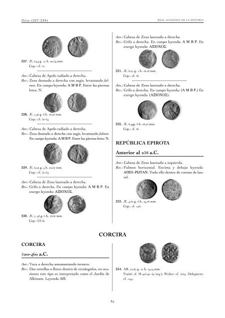 monedas griegas - Real Academia de la Historia