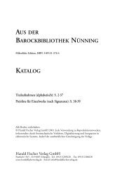 AUS DER BAROCKBIBLIOTHEK NÜNNING KATALOG