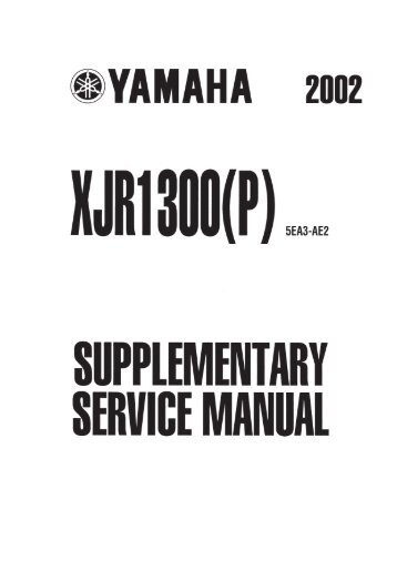 foreword - Yamaha XJR