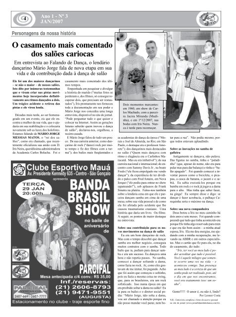 Ed. 003 - Jan/2008 - Agenda da DanÃ§a de SalÃ£o