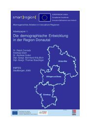 Die demographische Entwicklung in der Region ... - Smart Region