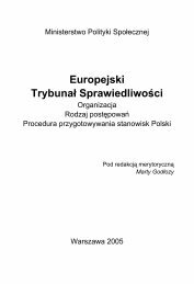 Europejski TrybunaÂ³ SprawiedliwoÅci - Ministerstwo Pracy i Polityki ...