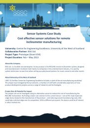 End of Project Case Study (PDF) - Scottish Sensor Systems Centre