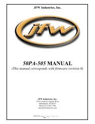 50PA-505 Manual (Rev 0) - JFW Industries