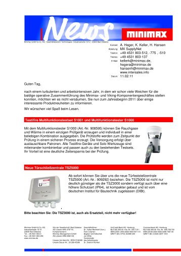 Minimax GmbH & Co. KG · Geschäftsbereich Technologies