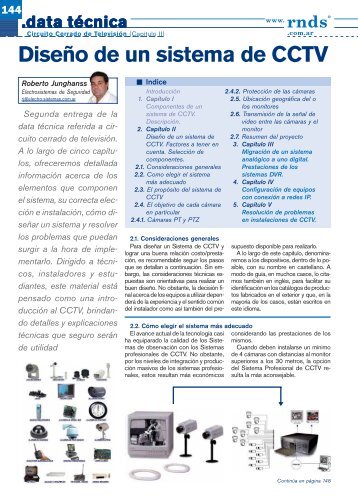 Diseño de un sistema de CCTV