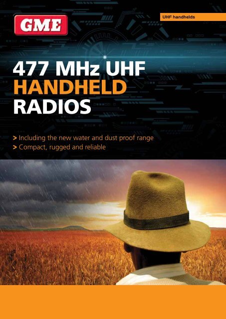 477 MHz UHF HANDHELD RADIOS - GME