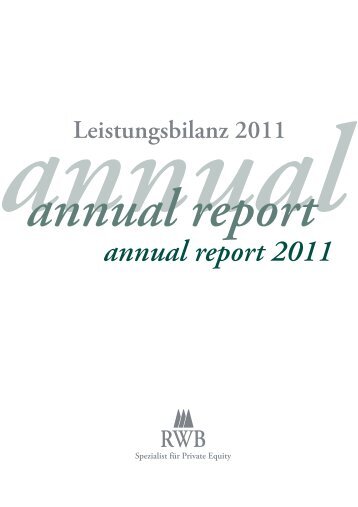 Testat Leistungsbilanz 2011 - RWB AG