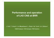 Performance and operation of LH2 CNS at BRR - 8th International ...