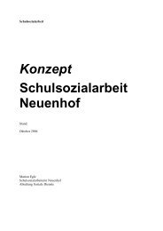 Konzept Schulsozialarbeit Neuenhof - Gemeinde Neuenhof