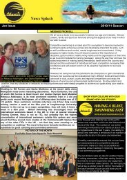 Atlantis Newsletter Jan - Atlantis Swimming Club