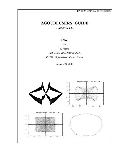 ZGOUBI USERS' GUIDE - HEP