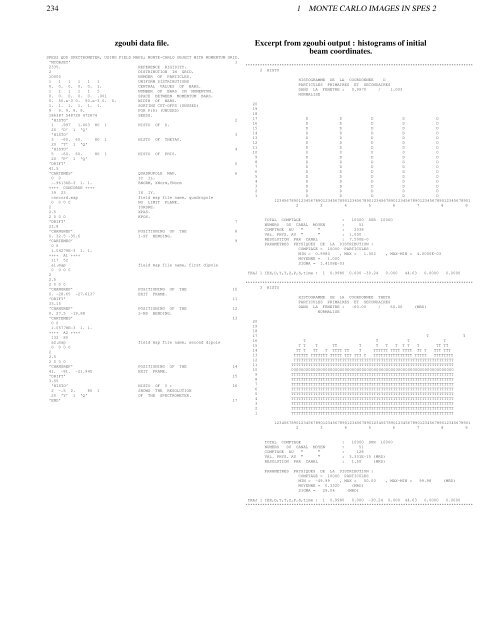 ZGOUBI USERS' GUIDE - HEP