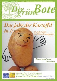Das Jahr der Kartoffel in Essen Besser gemeinsam als einsam Die ...