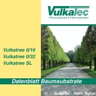 Umweltfreundliche Baumsubstrate Typ VULKATREE