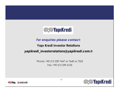 YapÄ± Kredi Investor Presentation