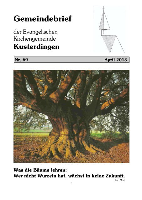 Gemeindebrief 04/2013 - Evangelische Kirchengemeinde ...