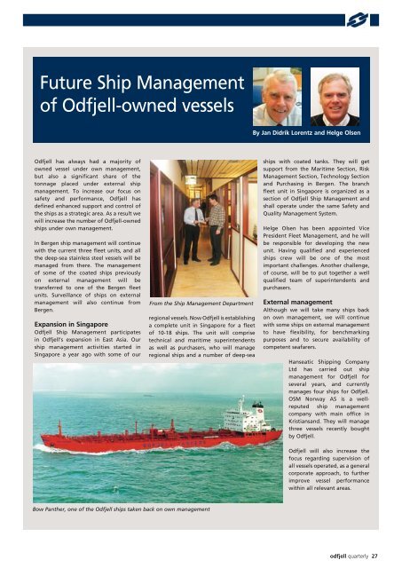 Quarterly October 2004 - Odfjell