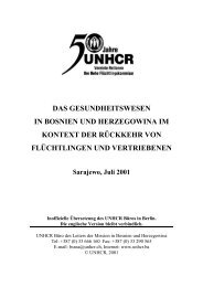 Das Gesundheitswesen im Kontext der RÃ¼ckkehr von ... - UNHCR