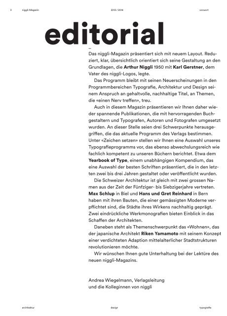 Download als PDF - Niggli Verlag
