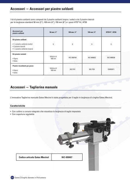 catalogo cinghie dentate in poliuretano - Tecnica Industriale S.r.l.