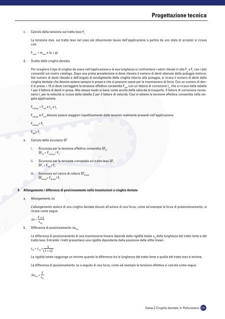 catalogo cinghie dentate in poliuretano - Tecnica Industriale S.r.l.