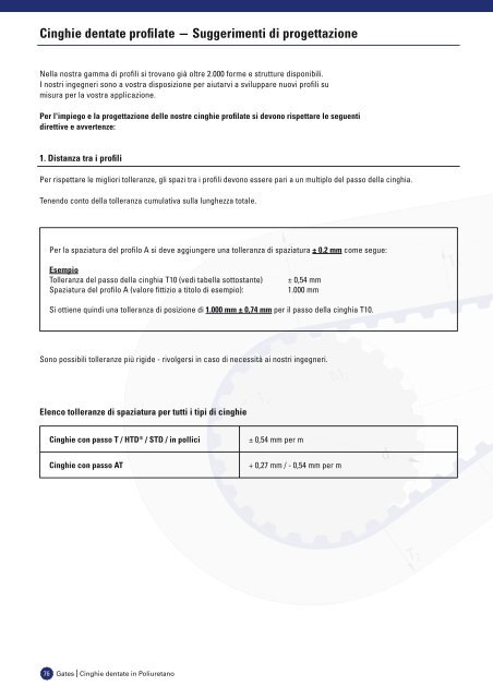 catalogo cinghie dentate in poliuretano - Tecnica Industriale S.r.l.