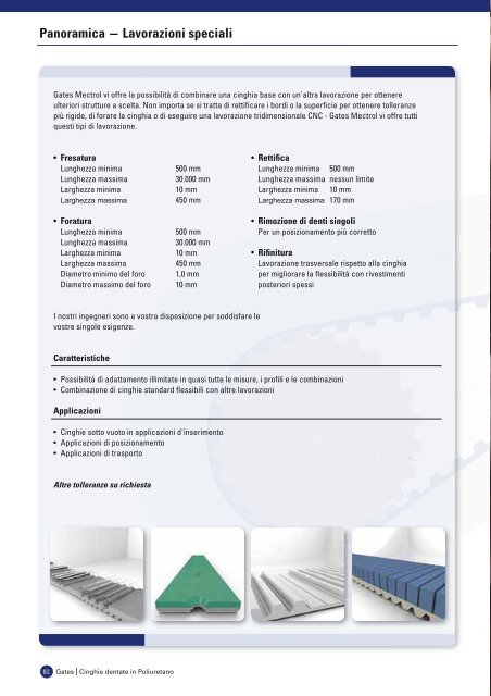 catalogo cinghie dentate in poliuretano - Tecnica Industriale S.r.l.