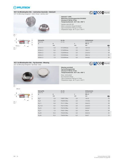 Gesamtkatalog Kabelverschraubungen - E.Schönegger Elektronik KG