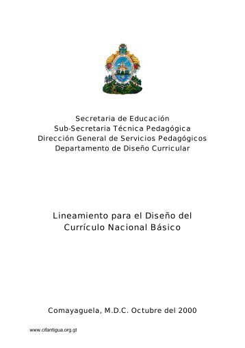 Lineamiento para el Diseño del Currículo Nacional Básico