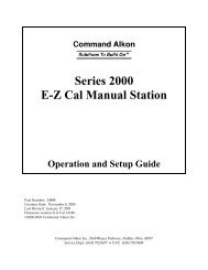 Alkon Series 2000 E-Z Cal Manual Station - Command Alkon