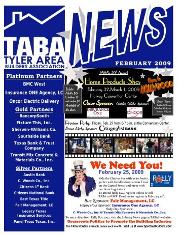 We Need You! - Tyler Area Builders Association